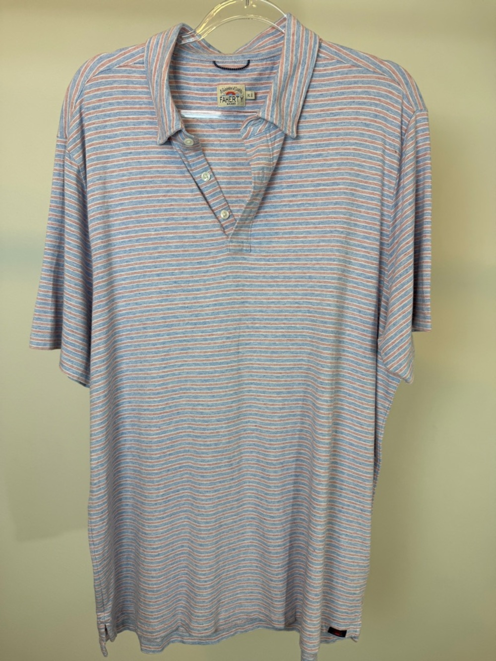 Faherty Movement Polo in Muted USA‎